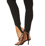 Spandex Contrast Band High-waist Stirup Leggings