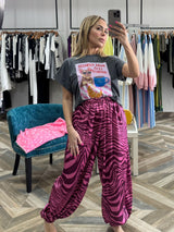 Pink Zebra Pants