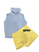 Blue sweater vest