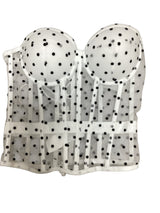 White Dots Bustier