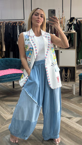 Delina Light Denim Pants