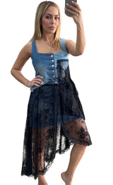 Lace Denim Set