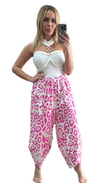 Pink Print Pants