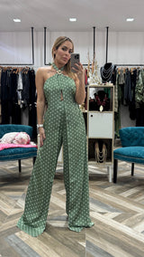 Silk Haltered Jumpsuit