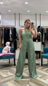 Silk Haltered Jumpsuit