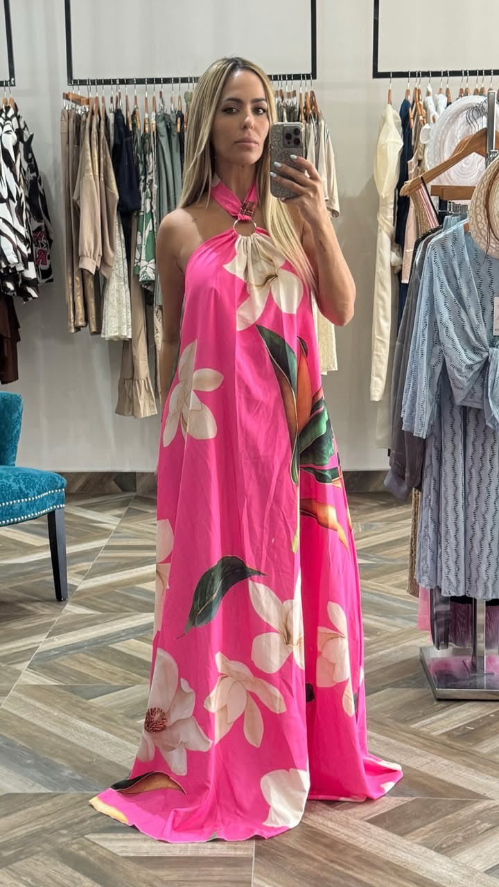 Pink Halter Dress