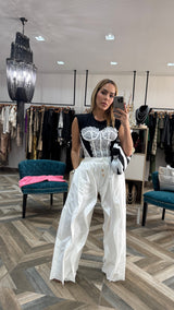 Wide-leg Palazzo Pants