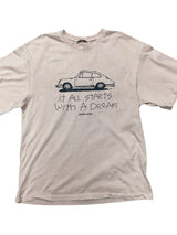 Light  Pink Car Over Size T Shirt