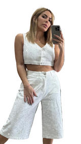 White Sparkly Set