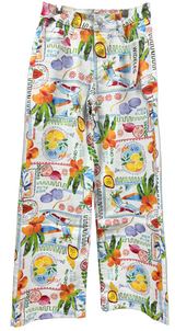 Summer print jean