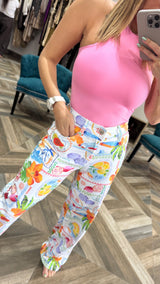 Summer print jean