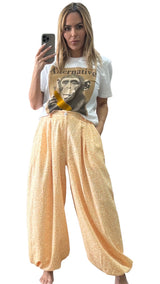 Yellow Animal Print Pant