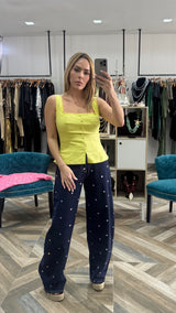 Barrel Denim Flower Jeans