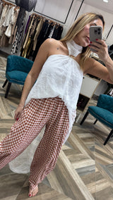 Halter lace top