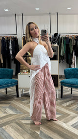 Halter lace top