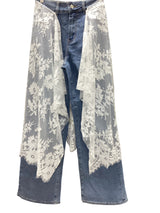 Denim pant W Lace Skirt
