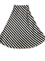 Black and White Stripe Skirt