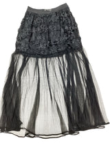 Delina Black Tulle Skirt