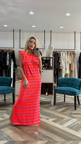 Neon Stripes Dress