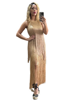 Sand Fringe Top and Skirt Set
