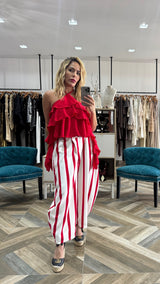 Red Stripe Pants