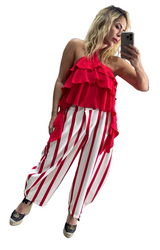 Red Stripe Pants