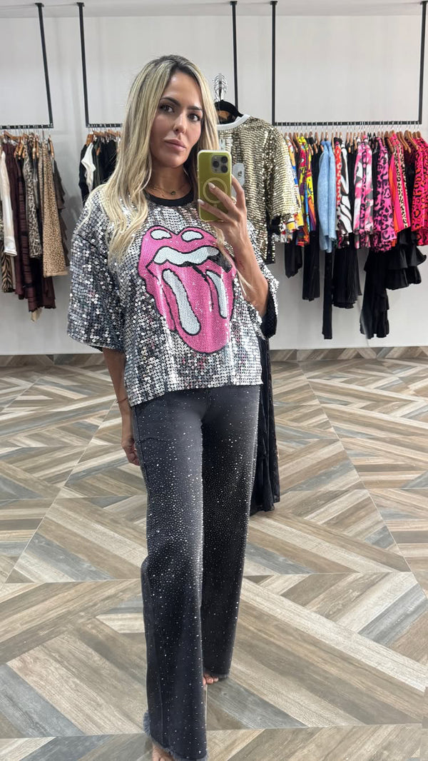 Black Sparkling Jeans