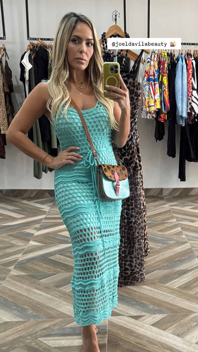 Crochet Mint Dress