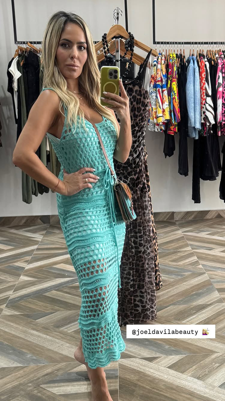 Crochet Mint Dress