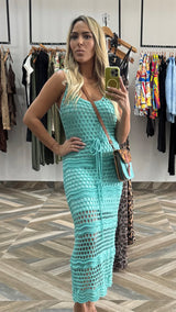 Crochet Mint Dress