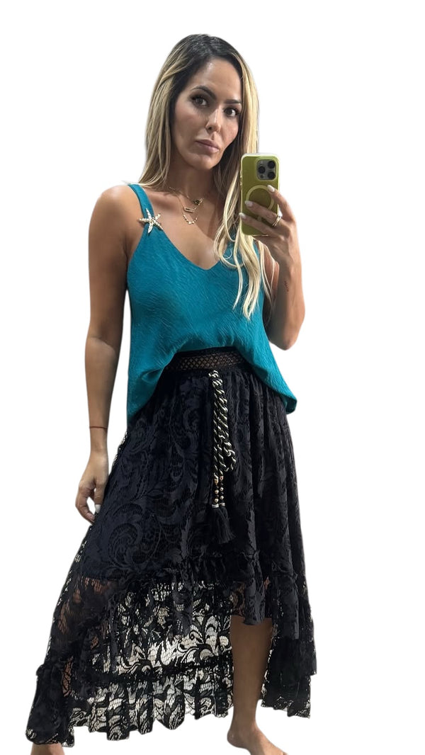 Teal Starfish Top