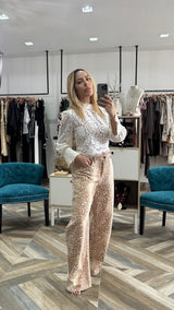 Bambi Print Leg Pants