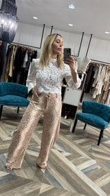 Bambi Print Leg Pants