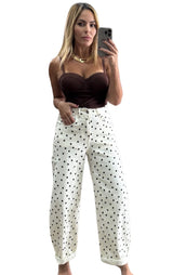 Brown Dots Jeans