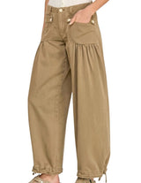 Pre Order-Vintage Wash Utility Balloon Pants