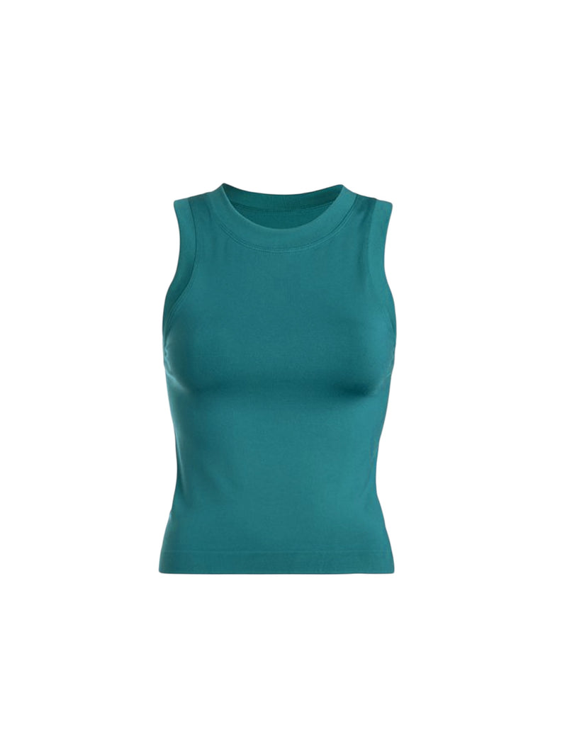 Smooth crewneck muscle tank