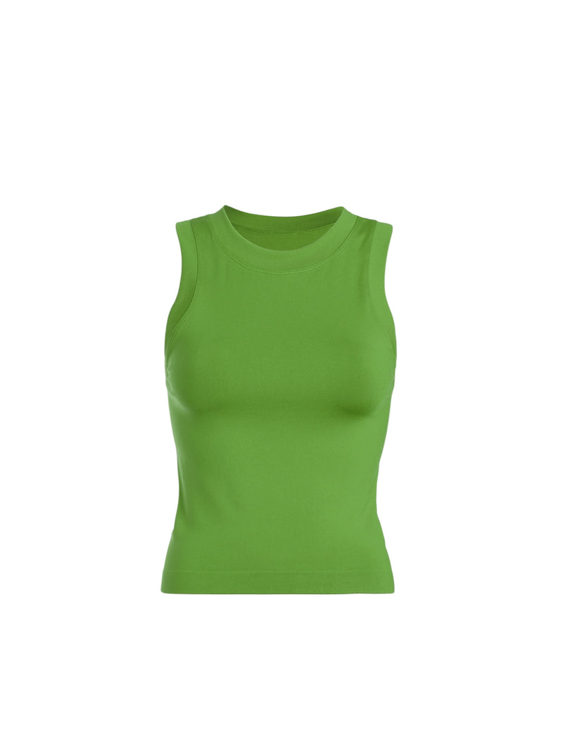 Smooth crewneck muscle tank