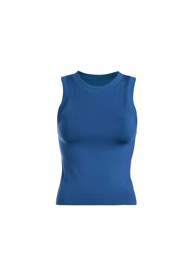 Smooth crewneck muscle tank