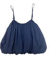 Navy Bubble Top