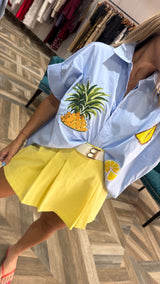 Tropical  pineapple Blouse