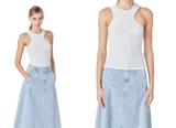 Asymmetrical Ribbed Top