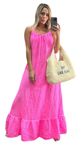 Summer Neon Pink Dress
