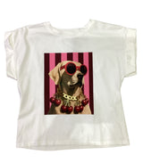 Dog & cherries Tshirt