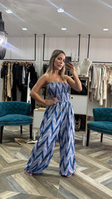 Zigzag Blue Jumper