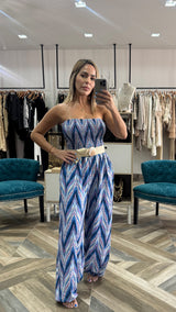 Zigzag Blue Jumper