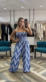 Zigzag Blue Jumper