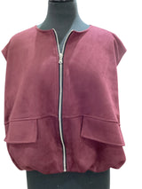Wine Bomber Jacket