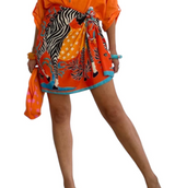 Zebra Pareo Skirt