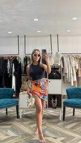 Zebra Pareo Skirt