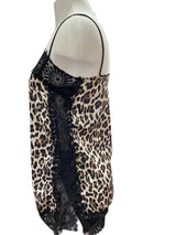 Animal Print Lace Top